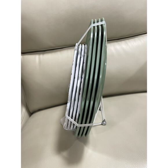 Set 8 HOLLY The Farmhouse Dinner (4) and Salad (4) Plates Melamine CHRISTMAS NEW - Picture 3 of 3